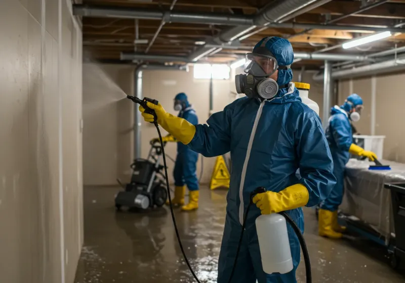 Basement Sanitization and Antimicrobial Treatment process in Washington County, CO
